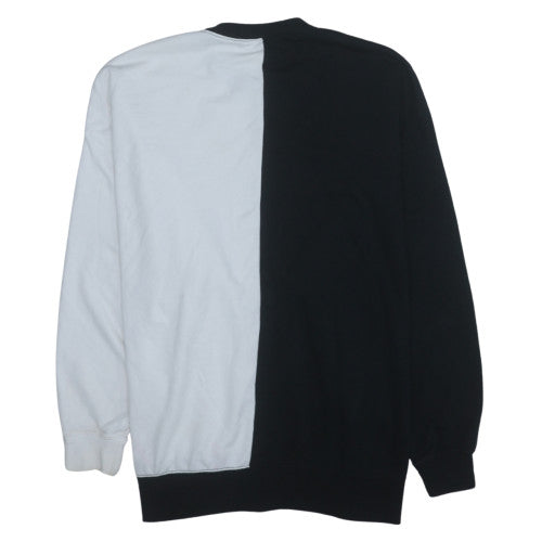 Nike Women’s Black & White Colourblock Crew Neck Sweatshirt Size S
