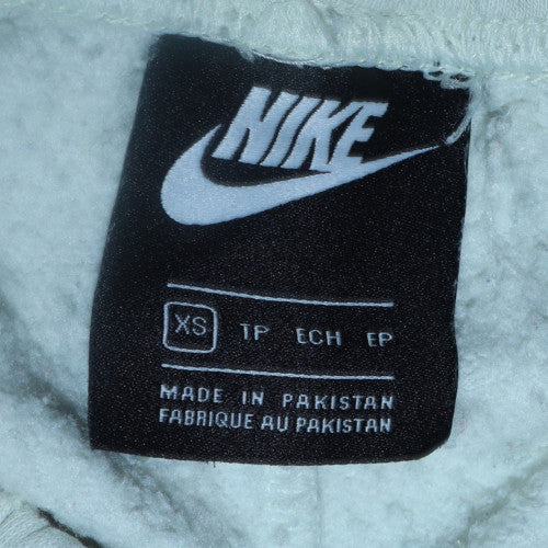 Nike Womens White XS Fleece Sweatpants Elastic Waist Joggers