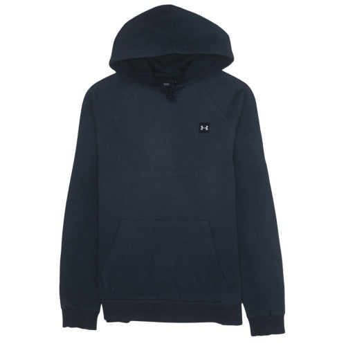 Under Armour Men's Black Pullover Hoodie Size L Relaxed Fit Fleece