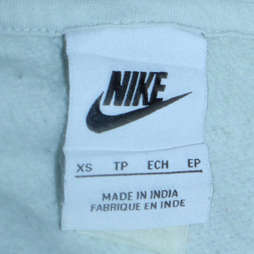 Nike Mens White XS Pullover Hoodie Fleece Sweatshirt
