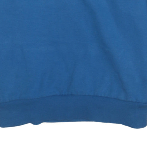 Napapijri Boys Blue Pullover Hoodie 12 Years Logo Fleece Sweatshirt