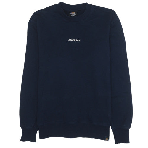 Dickies Men's Navy Crew Neck Pullover Sweatshirt Medium