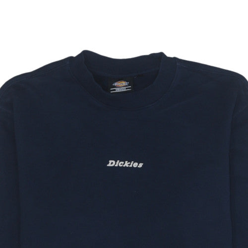 Dickies Men's Navy Crew Neck Pullover Sweatshirt Medium