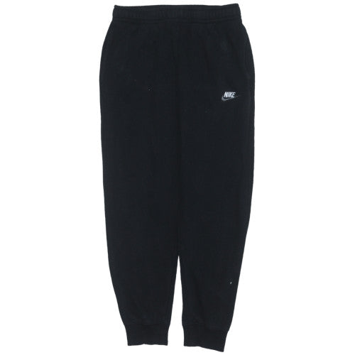 Nike Men's Black Fleece Sweatpants S Regular Fit Elastic Waist