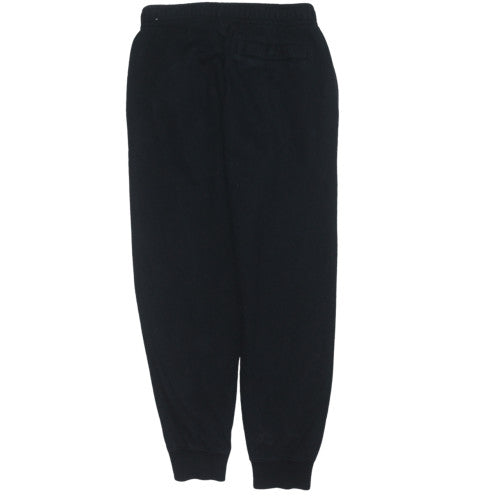Nike Men's Black Fleece Sweatpants S Regular Fit Elastic Waist