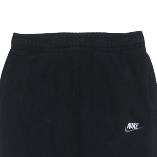 Nike Men's Black Fleece Sweatpants S Regular Fit Elastic Waist