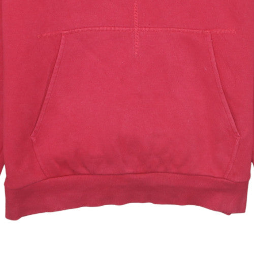 Umbro Men's Red Pullover Hoodie Medium Cotton Blend Graphic Logo