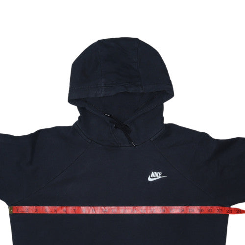Nike Men's Black Large Pullover Hoodie with Logo and Pocket