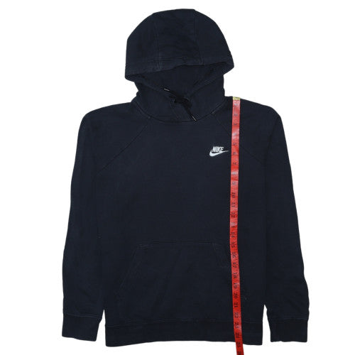 Nike Men's Black Large Pullover Hoodie with Logo and Pocket