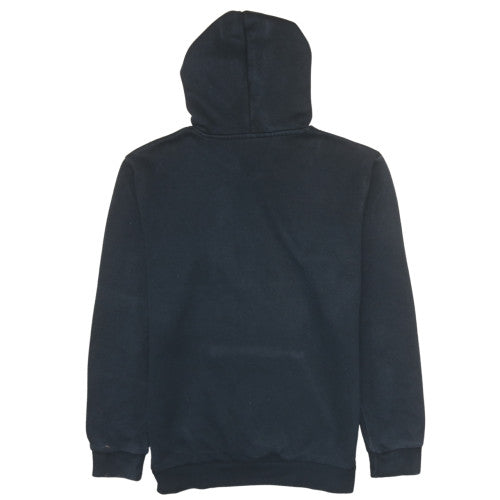 Adidas Mens Black Pullover Hoodie Size M Logo Fleece Sportswear