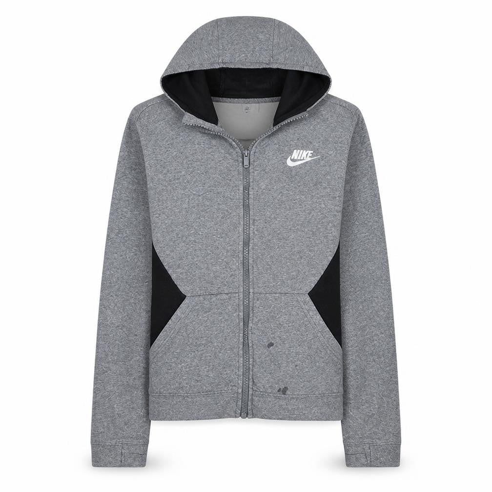 Nike Boys Grey Full Zip Fleece Hoodie XL 158-170cm Sports Casual