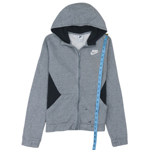 Nike Boys Grey Full Zip Fleece Hoodie XL 158-170cm Sports Casual
