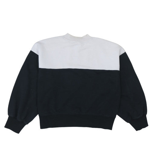 Champion Womens Black & White Medium Pullover Sweatshirt Cotton Blend