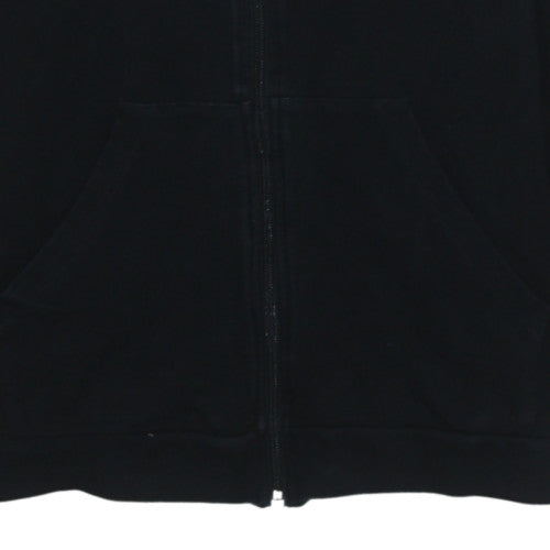Le Coq Sportif Men's Black Full Zip Hoodie Size L Cotton Blend