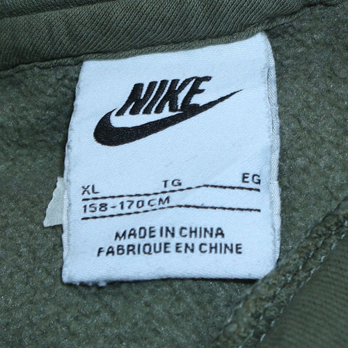 Nike Boys Green Hoodie XL Pullover Fleece Hooded Sweatshirt