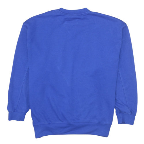 Adidas Women Blue Crew Neck Pullover Sweatshirt Size 10