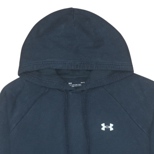 Under Armour Men's Black Large Pullover Hoodie Loose Fit Cotton Blend