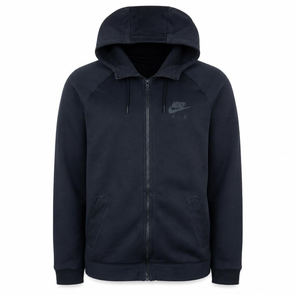 Nike Men's Black Full Zip Hoodie Size L Sports Fleece Sweatshirt