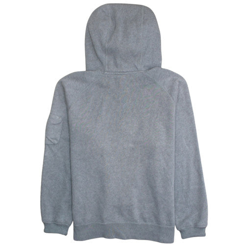 Nike Men's Grey Full Zip Hoodie L Fleece Sportswear Sweatshirt