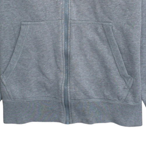 Nike Men's Grey Full Zip Hoodie L Fleece Sportswear Sweatshirt