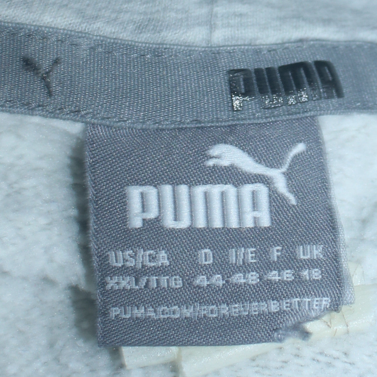 Puma Womens Grey Pullover Hoodie XL Logo Print Casual Sweatshirt