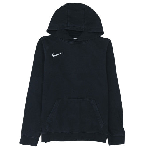 Nike Boys Black XL Pullover Fleece Hoodie with Logo and Kangaroo Pocket