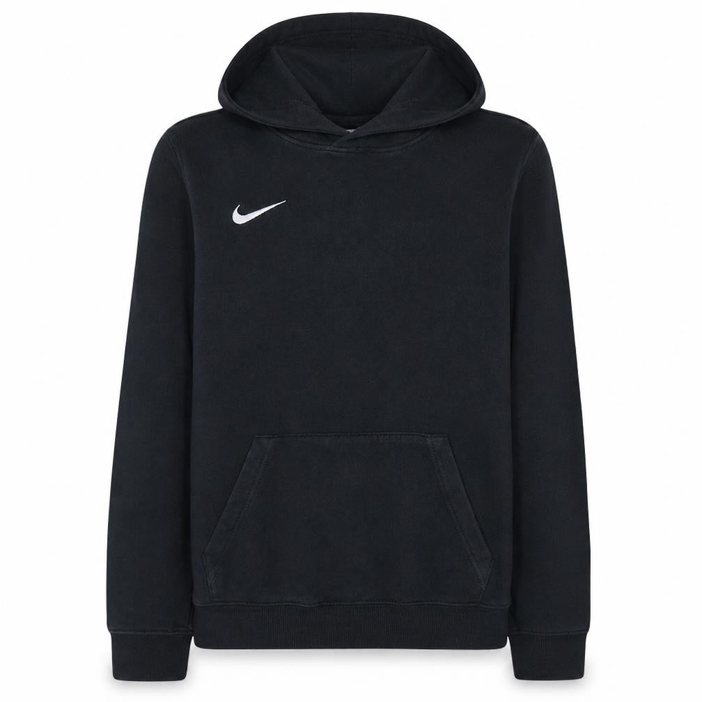 Nike Boys Black XL Pullover Fleece Hoodie with Logo and Kangaroo Pocket