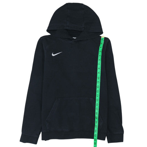 Nike Boys Black XL Pullover Fleece Hoodie with Logo and Kangaroo Pocket