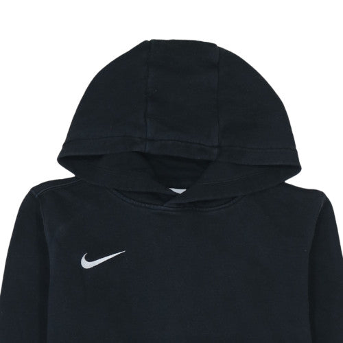 Nike Boys Black XL Pullover Fleece Hoodie with Logo and Kangaroo Pocket