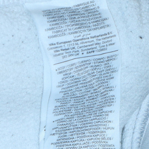 Nike Women's White Pullover Hoodie Small Logo Classic Fit