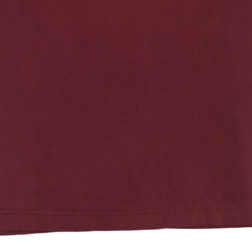 Levi's Men's Red Cotton Crew Neck Short Sleeve T-Shirt L