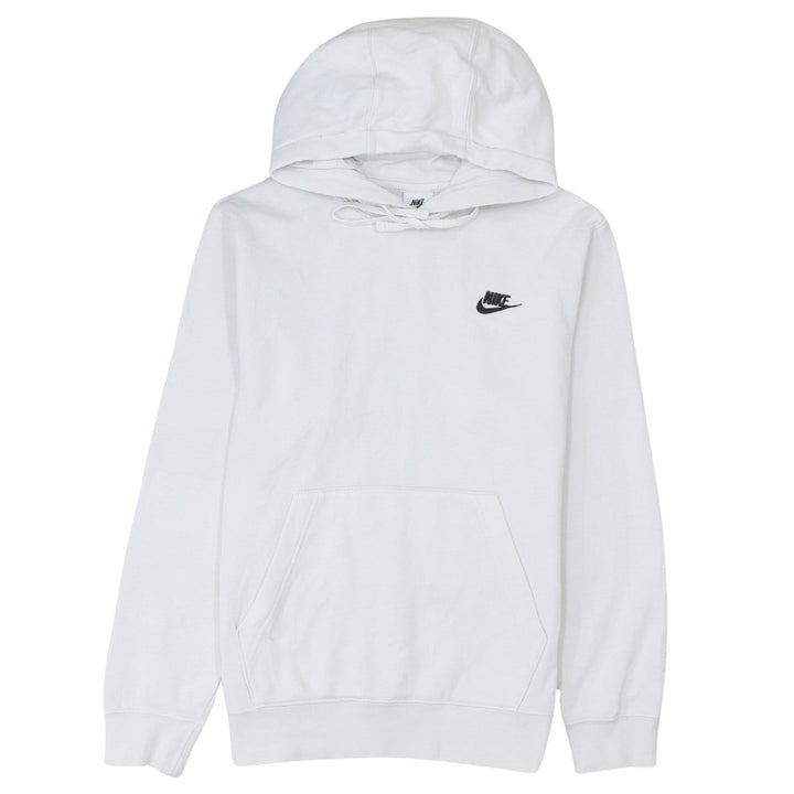 Nike Women's White XS Pullover Hoodie Cotton Blend Logo