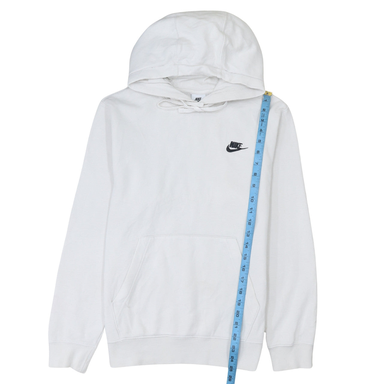 Nike Women's White XS Pullover Hoodie Cotton Blend Logo