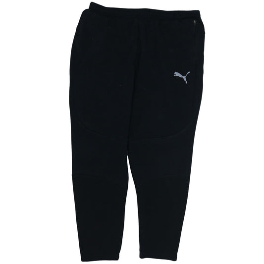 Puma Men's Black XL Jogger Sweatpants Tapered Fleece Trousers