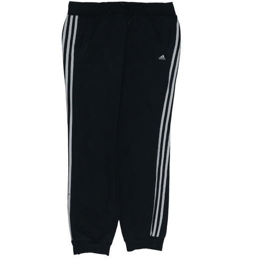 Adidas Women's Black Jogger Sweatpants S Elastic Waist Fleece