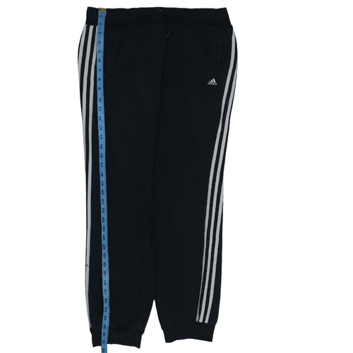 Adidas Women's Black Jogger Sweatpants S Elastic Waist Fleece