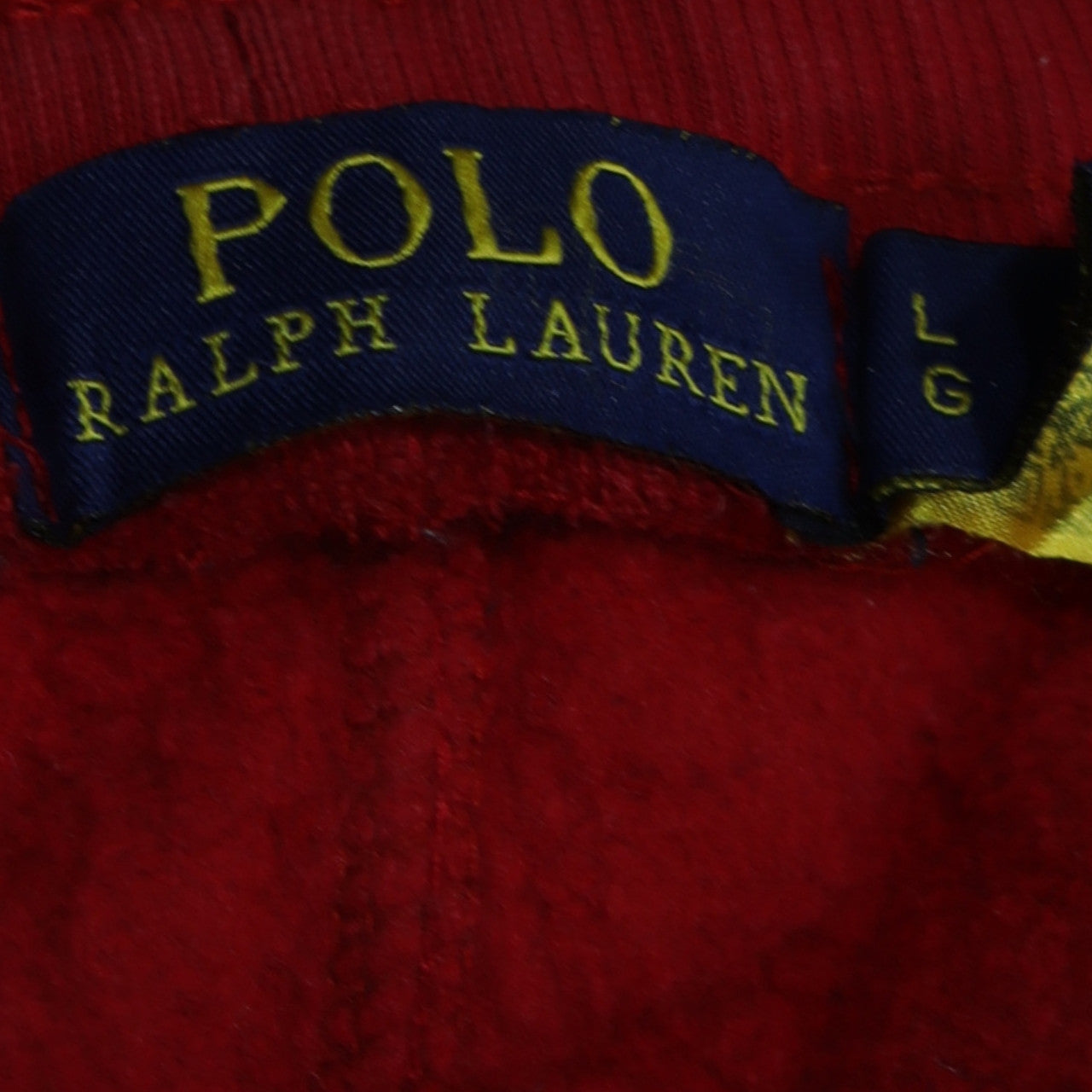Polo Ralph Lauren Men's Red Jogger Sweatpants L Fleece Casual
