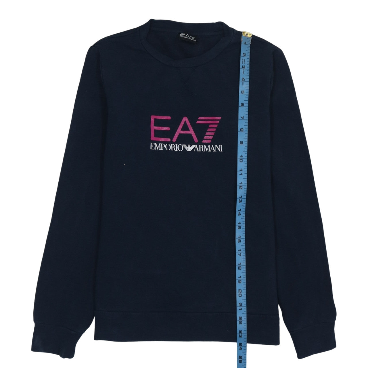 Emporio Armani EA7 Women's Navy Blue Logo Sweatshirt Size M