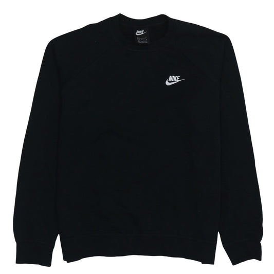 Nike Mens Black Crew Neck Pullover Sweatshirt L Regular Fit