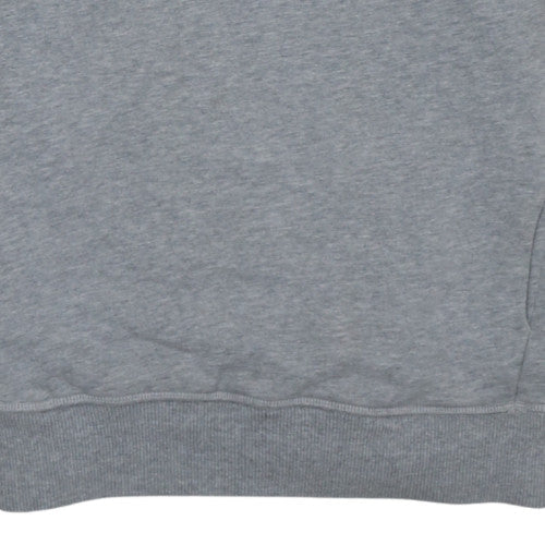 Diesel Men's Grey Cotton Crew Neck Graphic Sweatshirt S