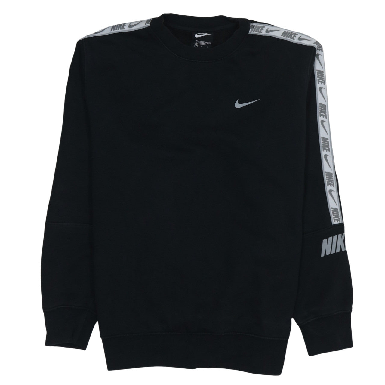 Nike Men's Black Sweatshirt M Pullover Crew Neck Logo Sportswear
