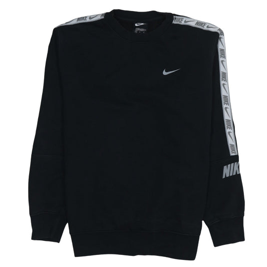 Nike Men's Black Sweatshirt M Pullover Crew Neck Logo Sportswear