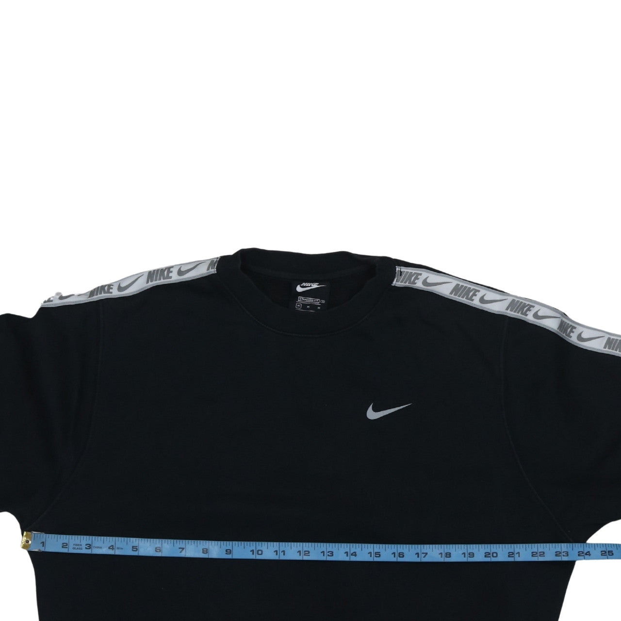 Nike Men's Black Sweatshirt M Pullover Crew Neck Logo Sportswear