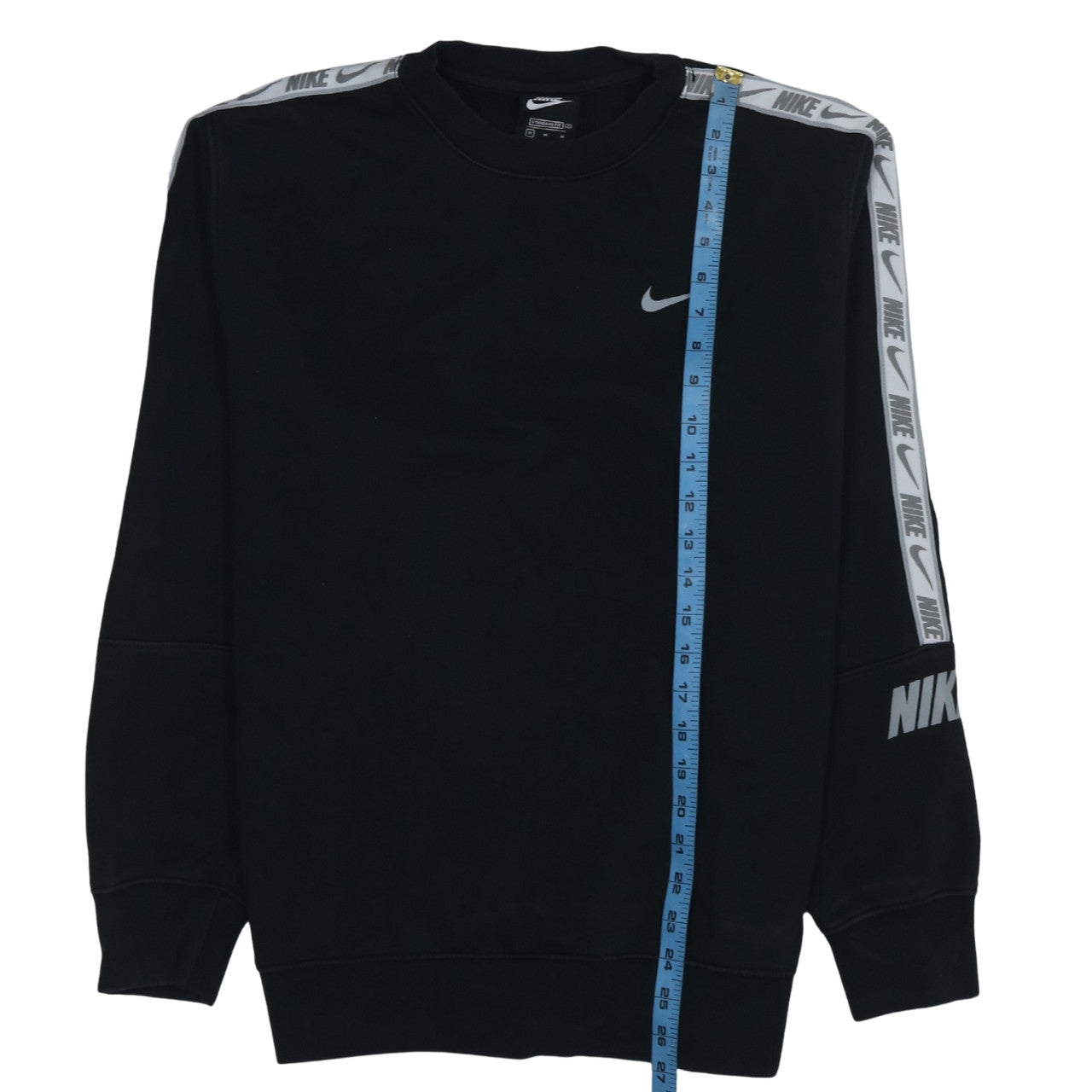 Nike Men's Black Sweatshirt M Pullover Crew Neck Logo Sportswear