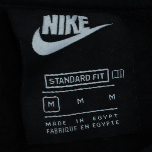 Nike Men's Black Sweatshirt M Pullover Crew Neck Logo Sportswear