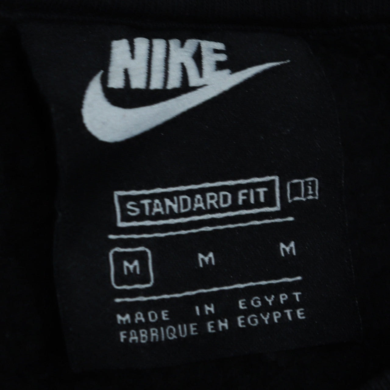 Nike Men's Black Sweatshirt M Pullover Crew Neck Logo Sportswear