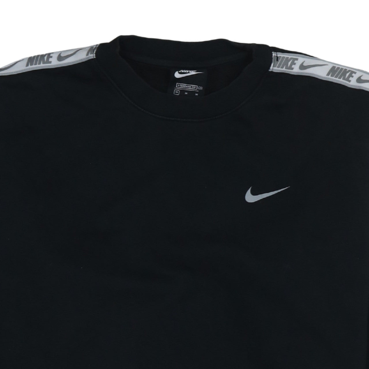 Nike Men's Black Sweatshirt M Pullover Crew Neck Logo Sportswear