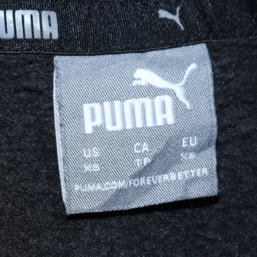 Puma Women's Black XS Crew Neck Pullover Sweatshirt Logo Print