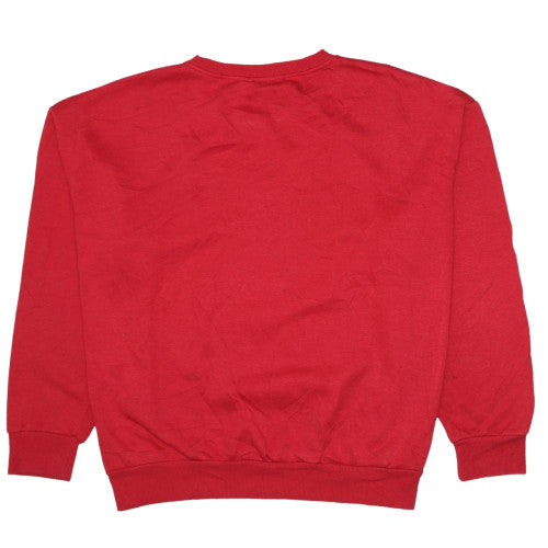 Disney Women Red Mickey Mouse Pullover Sweatshirt XL