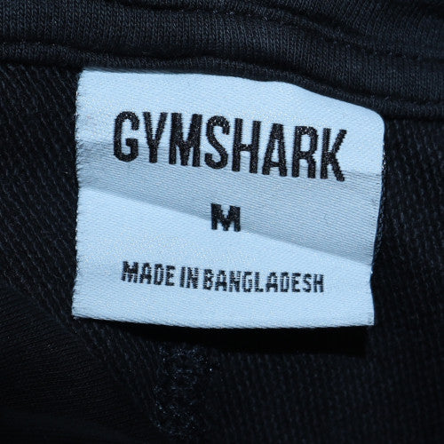 Gymshark Mens Black Pullover Hoodie Size M Regular Fit